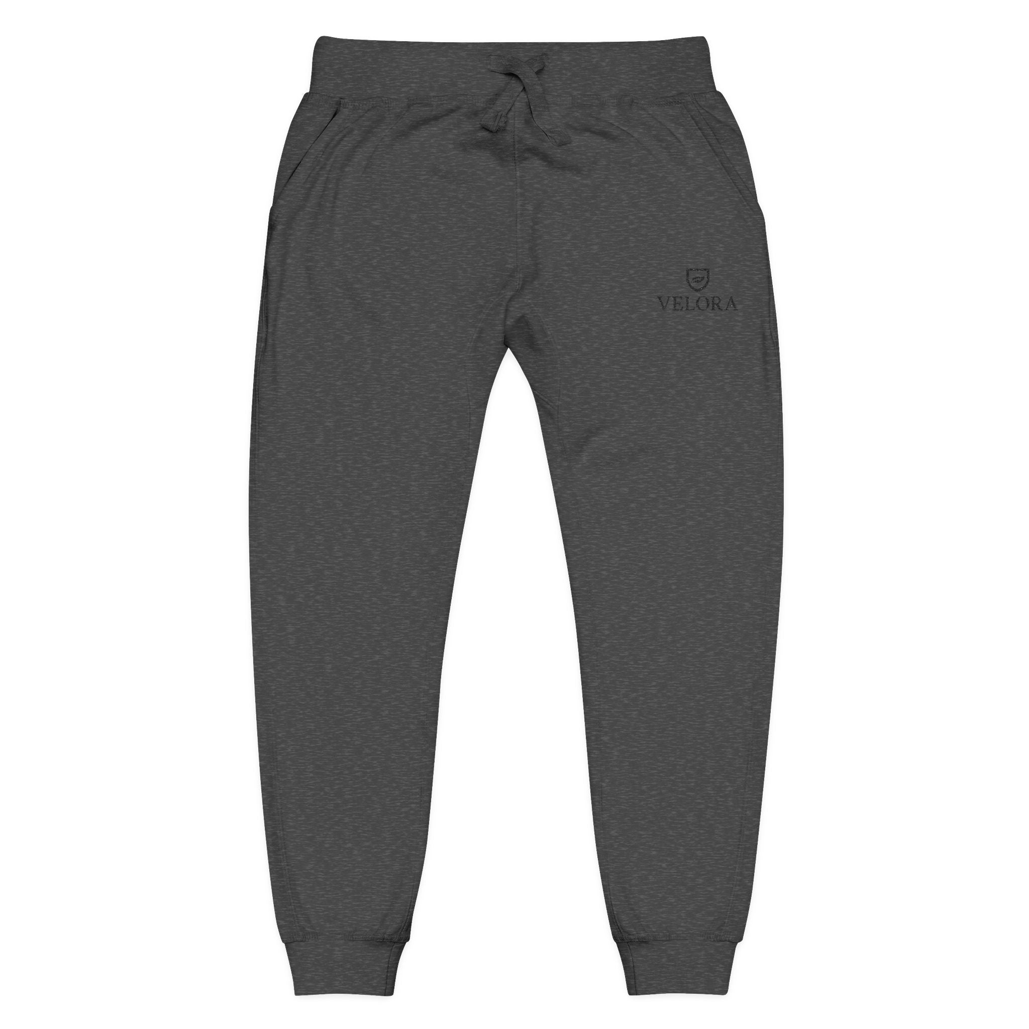 Embroidered Fleece Sweatpants - House of Velora Signature