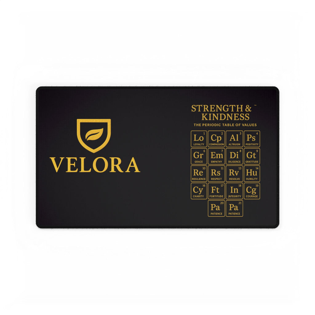 Scientific Desk Mat, Dark  - Strength & Kindness Design