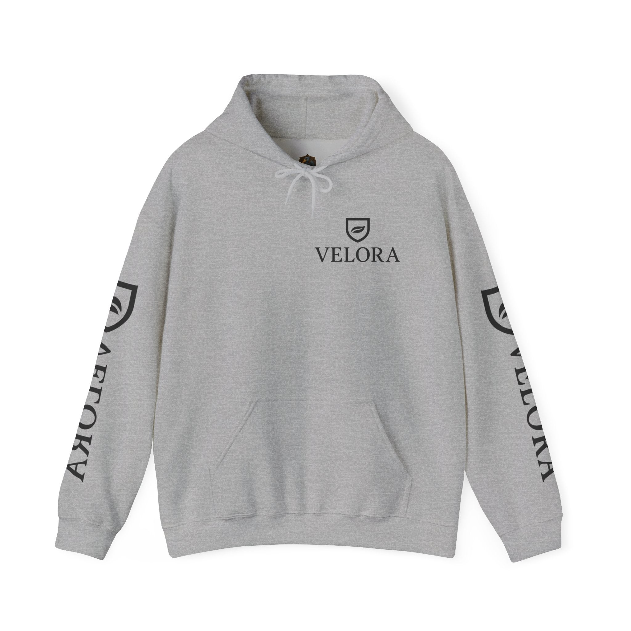 Velora Shield Hoodie - Embroidered Symbol of Strength & Kindness