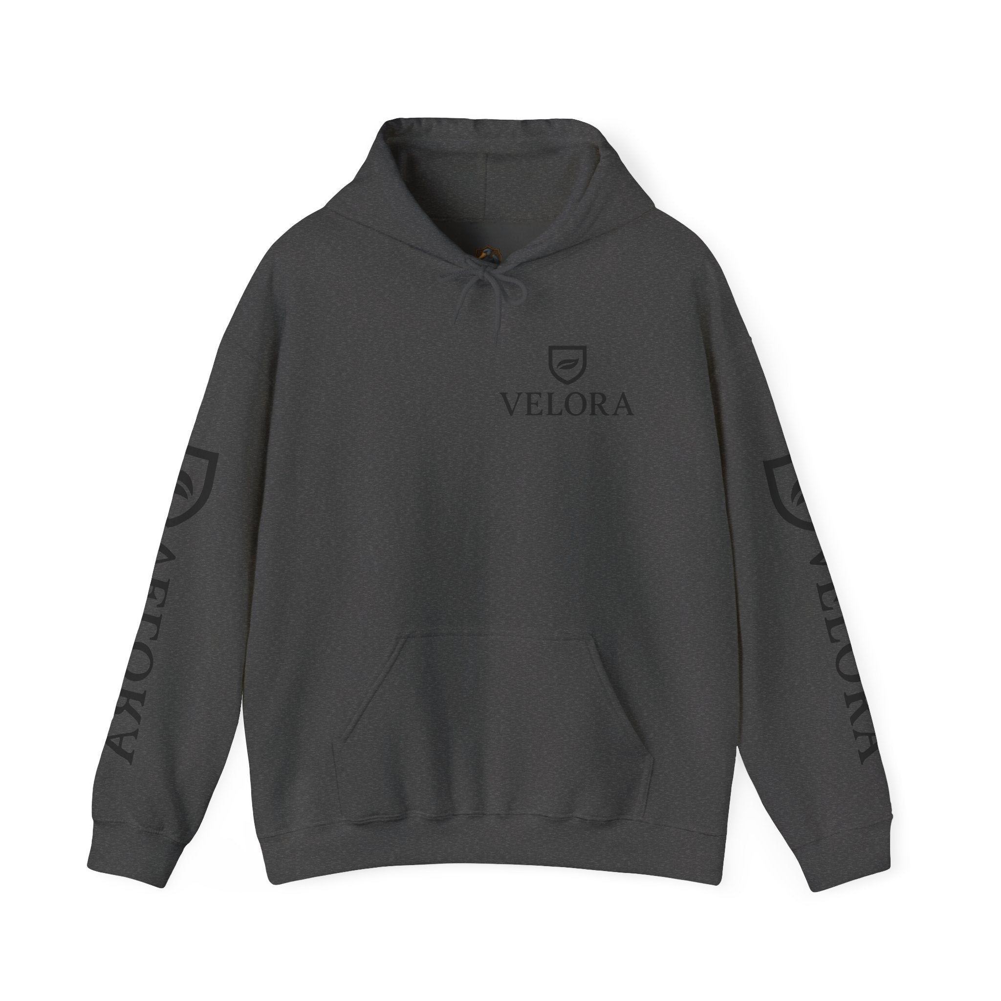 Velora Shield Hoodie - Embroidered Symbol of Strength & Kindness