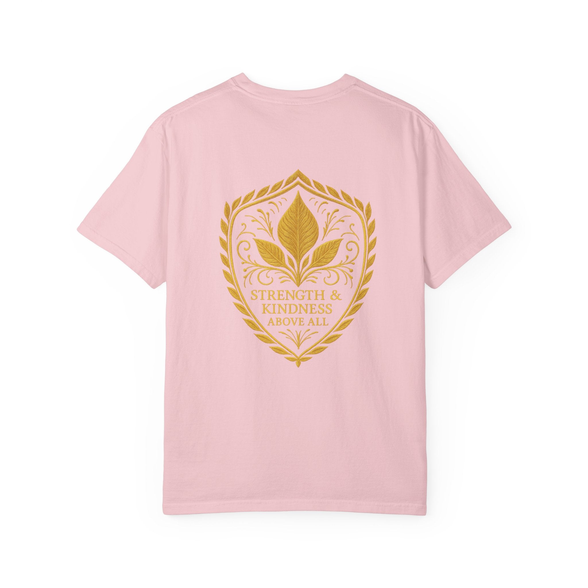 Velora “Strength & Kindness” Garment-Dyed Unisex Tee – Gold Edition