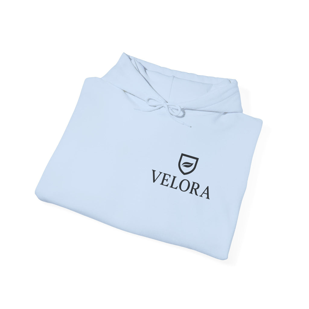 Velora Shield Hoodie - Embroidered Symbol of Strength & Kindness