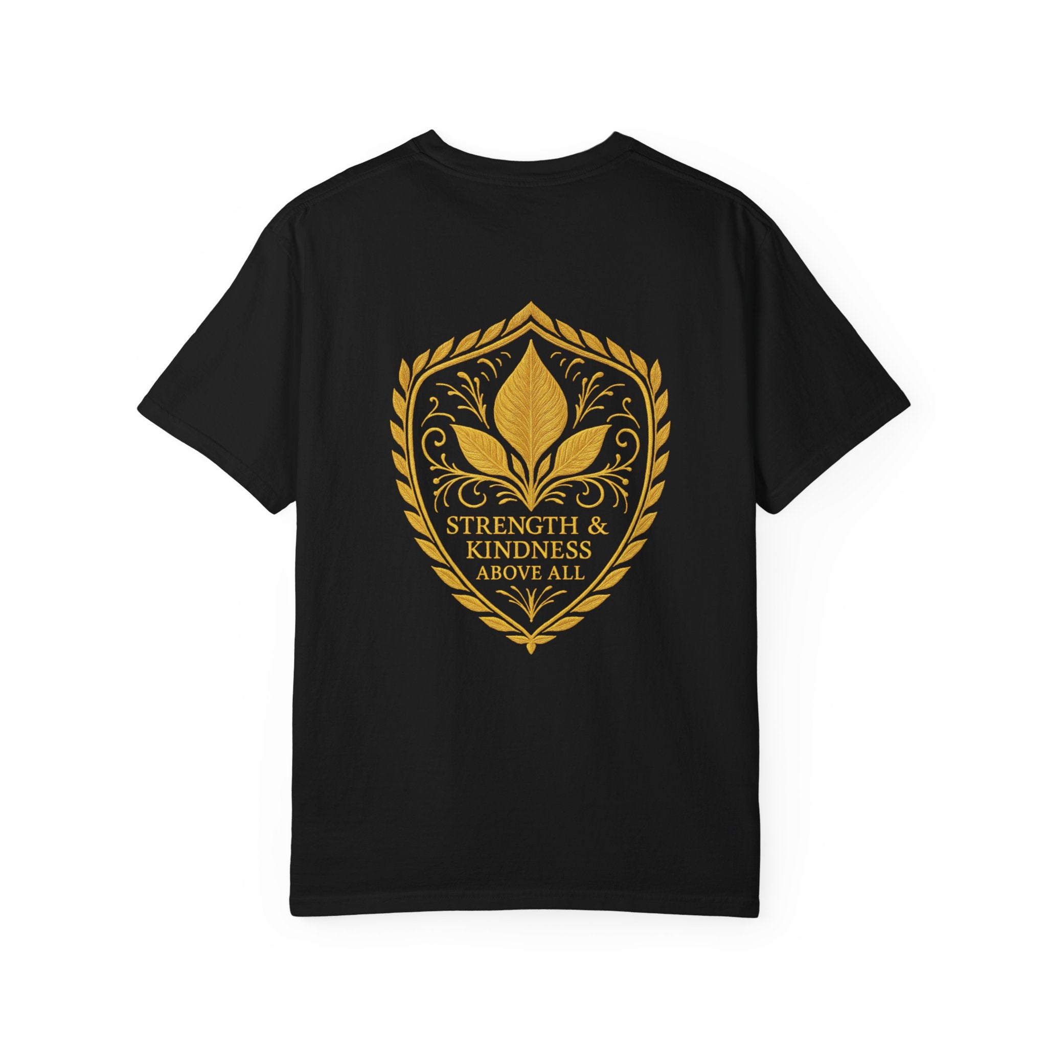 Velora “Strength & Kindness” Garment-Dyed Unisex Tee – Gold Edition