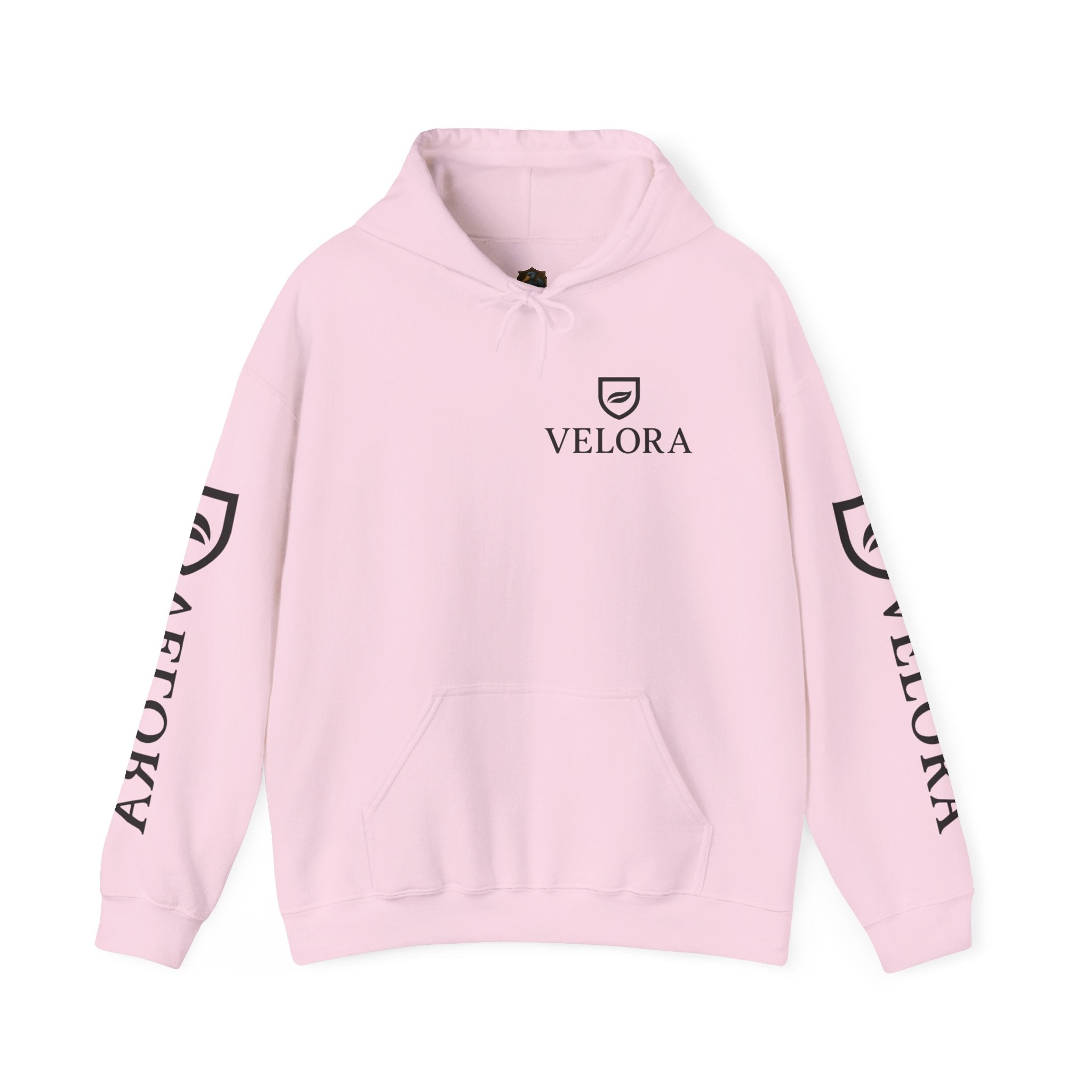 Velora Shield Hoodie - Embroidered Symbol of Strength & Kindness