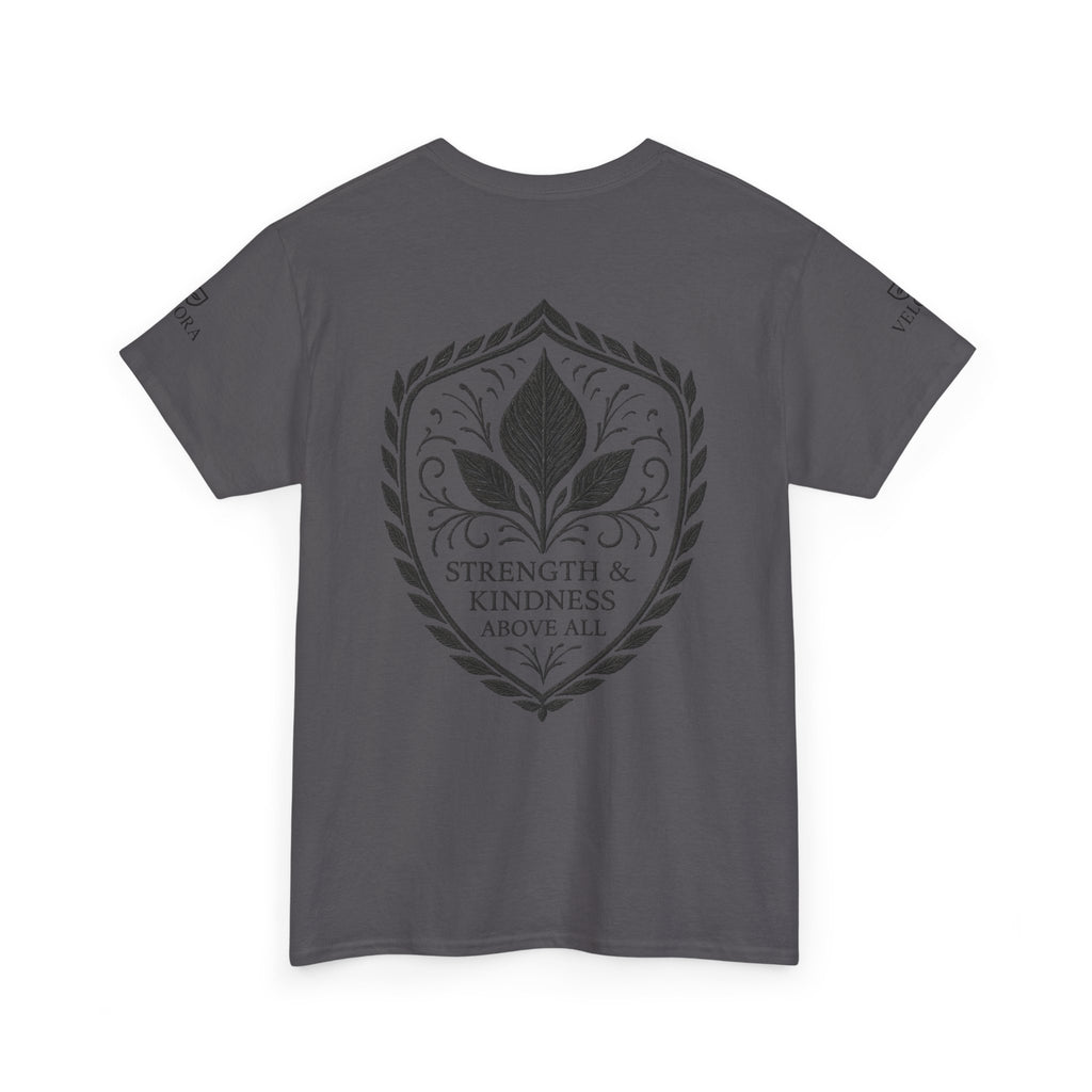 Velora “Strength & Kindness” Heavy Cotton Tee – Timeless Streetwear with Meaning