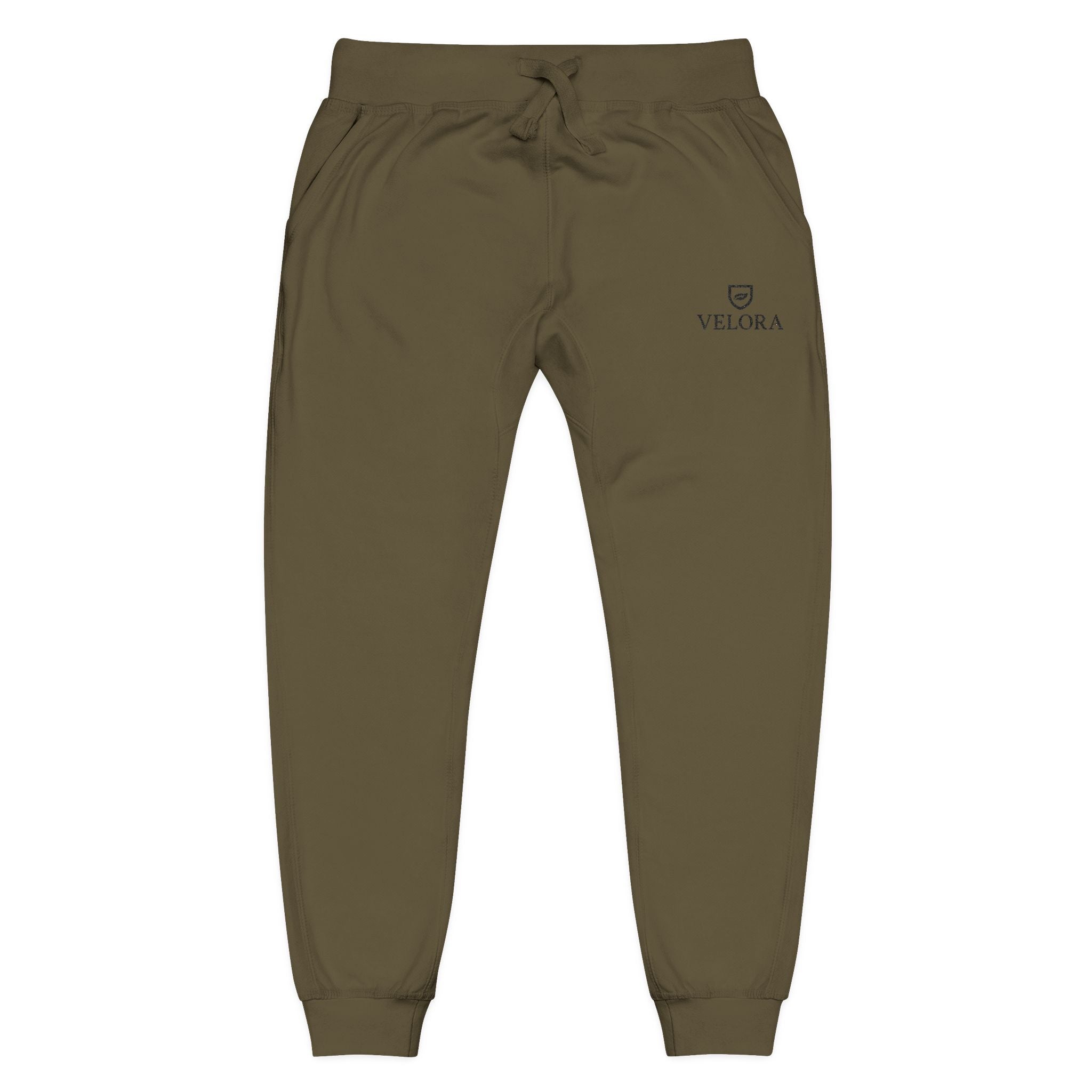 Embroidered Fleece Sweatpants - House of Velora Signature