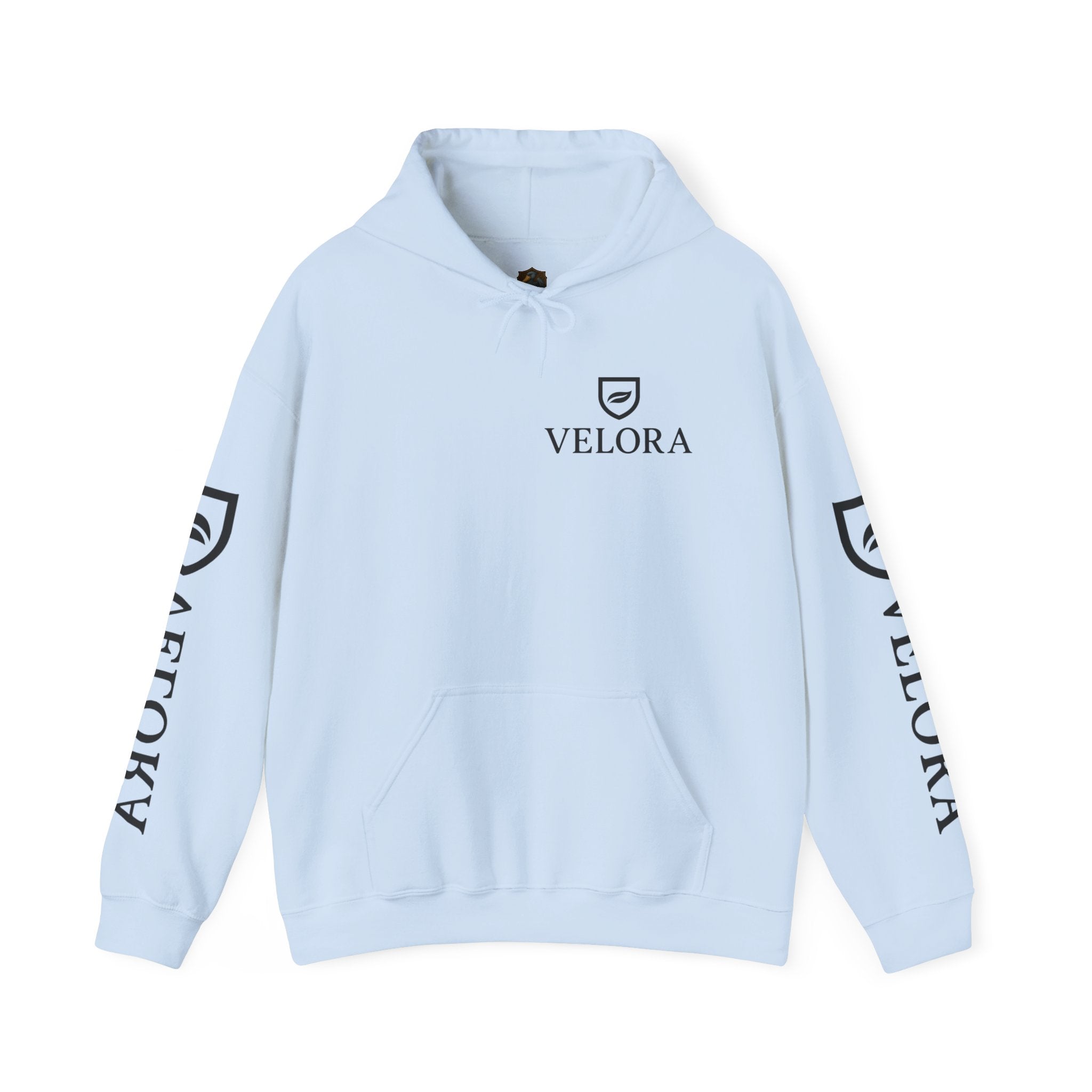 Velora Shield Hoodie - Embroidered Symbol of Strength & Kindness